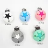 PACIFIER HOLDER CLIPS CHENKAI 10st ROUND STAR SILICONE TEETER CHEAND HOLDER SOOTHER Sjuksköterska Toy DIY Baby Dummy Jewelry Gift 231215