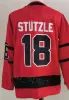 مخصص للهوكي 7 برادي tkachuk القميص العكسي Retro 72 Thomas Chabot 18 Tim Stutzle 28 Claude Giroux Stitch Black Red White Team Color