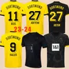 2023 2024 Dortmund futbol formaları Reus Reyna Kamara Hummels Adeyemi Brandt ev uzakta Özel Gömlek Tehlikesi Ryerson Bynoe-Gittens Kids Kit Futbol Üniformaları