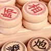 ألعاب الشطرنج الراقية القطع الصينية الكبرى القطع XIANGQI عائلية سفر لعبة مجموعة مع لوحة المدقق الجلدية PU ل 2 لاعبين 231215