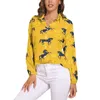 Damesblouses Vintage paardenblouse Dierenprint Moderne grafische dames streetwear shirt met lange mouwen Zomer oversized kleding