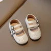 Flat shoes Children Flat Shoes Autumn Vintage Shallow Hook-loop Kids Princess Shoe Toddler Solid Color Light Round Toe Boys Girls Shoe 231215