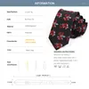 Bow Ties 2023 Design Män 5,5 cm Skinny Tie Fashion Casaul Neck For Men Business Super slipsar Floral Print Slim Present Box