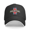 Casquettes de baseball Martini Racing Stripe Casquette de baseball Anniversaire Papa Chapeau Trucker Marque Homme Femme Homme