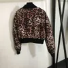 giacca da donna di marca abbigliamento firmato per donna cappotto autunnale moda stampa leopardo vestiario reversibile giacche da ragazza a maniche lunghe 15 dicembre Nuovi arrivi