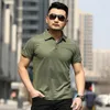 Camisas casuais masculinas Forças Especiais T-shirt Ventilador do Exército Manga Curta Polo Tático Esportes