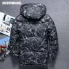 Hommes Down Parkas ZOZOWANG 2023 Veste d'hiver de haute qualité épais canard blanc hommes camouflage à capuche Doudoune Homme plume 231215