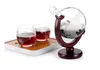 Set di decanter Creative Globe con 2 bicchieri da whisky Strumenti da bar Set di decanter in vetro di cristallo per vino