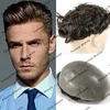 Męskie peruki dla dzieci Naturalna linia włosów 0,08 mm Vlooped PU Base Mężczyźni Toupee Super Trwałe Nie niewykrywalne mężczyzna Human Hairpieces System Proteza Kapilara 231215