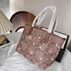 C-Print Design Handbag Women High Quality Shopping Bags Brand Designer Tote Bag Snowflake Bow Basket Shoulder Bags Large Work Messenger Bag 231215