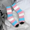 Men's Socks Happy Funny Novelty Transgender Flag Lgbt Pride Sock Boho Rainbow Yaoi Sport Women Spring Summer Autumn Winter