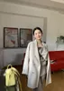 Winter double-sided cashmere coat for women with small stature, high-end waistband, woolen coat, short style