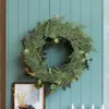 Dekorativa blommor 40 datorer Pine Leaves Artificial Green Garland Wood Diy Faux Stems Simulation Twigs Branches Christmas Wreaths