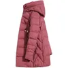 Dames Trenchcoats Snowimage Middellange Plus Dikke Maat Oversize 100kg Winter Gewatteerde Jas Outdoor Jas Kantoor -20