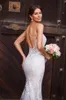 Kitty Chen Wedding Dresses Spaghetti Strap Sweetheart Lace Appliced ​​Backless Bridal Clows Sweep Train Mermaid Wedding Dress