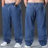 Jeans para hombres Baggy Hombres Pantalones casuales Pierna ancha Classic Work Wear Pantalones Grey Denim 2023 231214