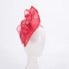 Femmes Kentucky Derby Sinamay Fascinators mariage église course chapeaux bandeau casque T471