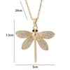 Pendant Necklaces Dragonfly Necklace Jewelry Cross-Border Product From Europe And America Sweet Female Ins Style Exquisite