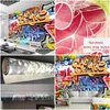 Wallpapers Custom P O Wallpaper Non-Woven 3D Abstract Iti Art Large Wall Painting Living Room Bar Tv Background Mural Drop Homefavor Dhif3