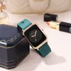 Women's high-quality leisure simple square silicone strap fashion waterproof quartz watch