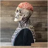 Party Masks The Latest Skeleton Biochemical Mask For Halloween Cosplay Props Sile Fl Er Head With Hat Pr Sale 230818 Drop Delivery Hom Dhqix