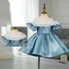 Mädchen Kleider Baby Spanisch Lolita Prinzessin Ballkleid Spitze Knopf Design Geburtstag Party Taufe Kleidung Für Mädchen Ostern Eid