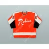 Anpassad Willie Brossart 25 Richmond Robins Orange Hockey Jersey New Top Stitched S-M-L-XL-XXL-3XL-4XL-5XL-6XL