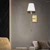 Wall Lamp 2Pcs Modern Nordic Style Single Head Creative LED Bedside Aisle Light 3000K-6000K For El Living Room