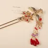 Hair Clips Luxury Phoenix Hairpin Metal Stick For Women Hanfu Accessory