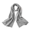 Scarves Autumn Winter Women 100% Pure Cashmere Knitted Scarf Solid Color Poncho Warm Fashion Capes Lady High Quality Scarves 231214