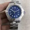 12 Styles Watches Men Number Marker 1884 Titta på Blue Seawolf Automatisk mekanisk rostfritt stål Avenger Mens armbandsur285i