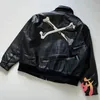 Men's Jackets WTAPS Leather Jacket American Streetwear Harajuku Style Loose Coat Retro Hip Hop Trend Brand Wtaps 231215