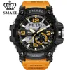 SMAEL Heren Militair Horloge 50m Waterdicht Horloge LED Quartz Klok Mannelijke relogios masculino 1617 Digitale Sporthorloges Heren273e