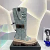 designer laarzen sneeuw pluche laarzen veterlaarzen winter herfst snowboots warme dikke bodem e laarzen zonder doos dd