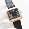 Le Menwatch Men Designer Square 39mm Leather Strap Quartz Pin Buckle Wristwatches for Ladies Watches Montre De Luxe U1 Watch
