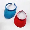 Berets Low Profile Baseball Cap Candy Color Sunscreen Outdoor Sports Running Tennis Empty Top Clip-On PVC Plastic For Sun Visor 57BD