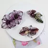 Original Design Handmade Copper Wire Flower Shape Hair Clips For Women Girls Chinese Style Braided Accessories