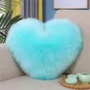 Federa per cuscino Fodera per cuscino in peluche Fodera per cuscino decorativa in cotone morbido a forma di cuore Shaggy Fluffy Soggiorno Camera da letto Federa per cuscino 231214