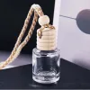 Diffuseurs d'huiles essentielles Bouteille de parfum de voiture Sacs de décoration en verre Pendentif 8 ml Ornement Désodorisant pour poche de rangement essentielle Bouteilles vides