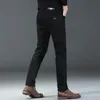 Jeans masculinos 2024 homens inverno quente preto reto thcik velo moda casual baggy estilo clássico sólido denim calças masculinas roupas 231214