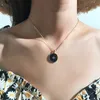 Colliers simples étoiles lune coeur mode femmes alliage longues chaînes rond amour pendentif collier bijoux pour filles