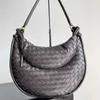 Botte Venetas Bolso de hombro Bolsos de cuero para mujer Gemelli Bolso Gemelli de alta calidad Cuero de piel de cordero flexible Moda 2023 Bolsos de hombro para mujer Dos bolsillos pequeños Luxur HBBN