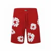 24SS Europe USA Puff Print Shorts Women Men Skateboard Sweatshort Cotton Running Middle Pants Jogging Short Sweatpants 1215