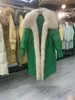 Piumino da donna Parka invernale da donna caldo cappotto 90% piumino d'oca lungo collo in vera pelliccia di volpe spessa capispalla di lusso cappotto femminile streetwear 231214