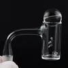 Smoking Accessories Full Weld Beveled Edge Quartz Banger With 4pcs Spinning Holes Glass Bubble Cap Marble Pearls Balls 10mm 14mm 18mm Nails For Water Bongs Dab Rigs