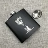 Hip Flasks Customization Russian Hip Flask 6 Oz 170ml 304 Stainless Steel Personalized King Wolf Lion Tiger Alcohol Whiekey Vodka Flask 231214