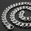 Hoge kwaliteit sieraden 316L roestvrij staal heren 13 mm 15 mm kinketting schakelketting vintage sluiting voor herengeschenken 20 in296m