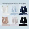 Shorts justera ny skort tenniskläder veckad kjol som kör atletiska kjolar kvinnor yoga sport fitness klänning för utomhus citroner träning