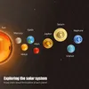 Nyhetsspel Solsystemets planetmodell roterar åtta planeter Projection 3D Astronomiska apparater för att lära barn Science STEM Toys 231215