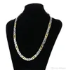 Stainless Steel Gold Byzantine Chain Hollow Metal Necklace Men Gift Accessory Hip Hop Jewelry Chaine Collier5079162